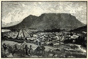 كيب تاون ، من "حياة وأوقات الملكة فيكتوريا" لروبرت ويلسون بواسطة مدرسة اللغة الإنجليزية